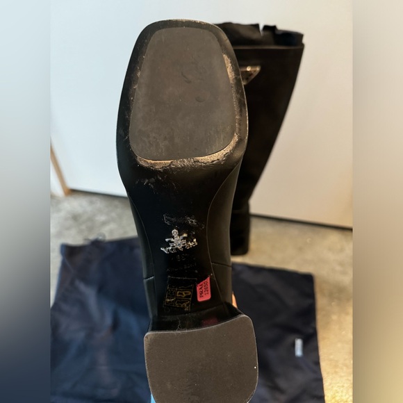 Prada Knee High Leather Boots - Picture 9 of 16